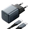153605 2 gan vention usb c 20w nabijacka usb c l 1m kabel siva