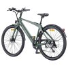 ENGWE MapFour N1 Air Electric Bike, 250W Motor, 36V 10Ah Battery, 700*38C Spoke Tires, 25km/h Max Speed, 100km Range, Front & Rear Mechanical Disc Brake, SHIMANO 7-speed, Torque Sensor, LCD Color Display - Ink Green