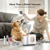 Teendow D20S MAX+ 2in1 Robot Vacuum Cleaner & Pet Grooming Tool, 6000Pa Strong Suction, 70 Days Hands-Free Cleaning, 3L Dust Bag, PreciSense LiDAR Navigation, 5000mAh Battery, Ideal for Pet Owners