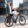 Eleglide T2 Electric Bike, 250W Motor, 36V 13Ah Battery, 27.5*2.1 inch Tire, 25km/h Max Speed, 100km Max Range, Hydraulic Disc Brakes, Suspension Fork with Lockout, Shimano 7-Speed, LCD Display, App Control