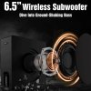 Hiwill A51 Pro 5.1 Channel Soundbar Subwoofer Speaker Kit , Dolby Atmos, 6.5'' Wireless Subwoofer, 9 Drivers, 420W Peak Power