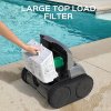 WYBOT C1 Cordless Robotic Pool Cleaner, 150min Runtime, Wall Climbing, Intelligent Route Planning, APP Control, for Pools up to 1,615 Sq.ft, Gray-green