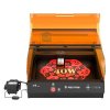 Mecpow X4 Pro 40W FDA Class 1 Laser Cutter, AI Camera, 30000mm/min, Cut 25mm Wood in 1 Pass / 30mm Acrylic in 2 Passes, 400*398mm