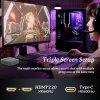SOYO M4 Air Mini PC, Intel N95 4 Core Max 3.4GHz, 16GB RAM 512GB SSD, 2*HDMI + 1* Full-featured Type-C Triple Screen Display, WiFi 5 Bluetooth 5.0, 2*USB3.2, 2*USB2.0, 1*RJ45, 1*Headphone Jack