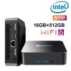 SOYO M4 Pro Mini PC, Intel N150 4 Core Max 3.6GHz, 16GB RAM 512GB SSD, 2*HDMI + 1* Full-featured Type-C Triple Screen Display, WiFi 6 Bluetooth 5.2, 2*USB3.2, 2*USB2.0, 1*RJ45