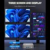 SOYO M4 Pro Mini PC, Intel N150 4 Core Max 3.6GHz, 16GB RAM 512GB SSD, 2*HDMI + 1* Full-featured Type-C Triple Screen Display, WiFi 6 Bluetooth 5.2, 2*USB3.2, 2*USB2.0, 1*RJ45