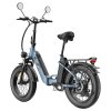 Fafrees FF20 Polar Electric Bike, 500W Motor, 48V 26.8Ah Dual Batteries, 20*4.0 inch Tires, 45km/h Max Speed, 170km Max Range, Mechanical Disc Brakes, Front Spring Fork, Shimano 7-speed - Haze Blue