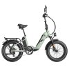Fafrees FF20 Polar Electric Bike, 500W Motor, 48V 26.8Ah Dual Batteries, 20*4.0 inch Tires, 45km/h Max Speed, 170km Max Range, Mechanical Disc Brakes, Front Spring Fork, Shimano 7-speed - Mint Green