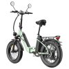 Fafrees FF20 Polar Electric Bike, 500W Motor, 48V 26.8Ah Dual Batteries, 20*4.0 inch Tires, 45km/h Max Speed, 170km Max Range, Mechanical Disc Brakes, Front Spring Fork, Shimano 7-speed - Mint Green