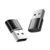 160112 adapter usb samec samica typu c 2 kusy joyroom s h152 cierny