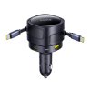 160727 5 nabijacka do auta baseus enjoyment max s kablami usb c usb c a portami usb a usb c 90 w cierna