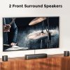 Ultimea Aura A60 7.1 Soundbar + 1 Pair * Steady 310 Speaker Stands, Smart APP & Voice Control, BassMX Technology, 350W Peak Power, HDMI eARC, 4 Surround Speakers, for Smart TV