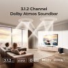Ultimea Skywave F30 3.1.2 Soundbar, Dolby Atmos, App Control, 300W Peak Power, CEC Function, Bluetooth 5.4, 10 Bands Graphic Equalizer Settings, 121 Preset EQ Matrices