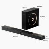 Ultimea Skywave F30 3.1.2 Soundbar, Dolby Atmos, App Control, 300W Peak Power, CEC Function, Bluetooth 5.4, 10 Bands Graphic Equalizer Settings, 121 Preset EQ Matrices
