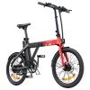 ENGWE P20 Ace Limited Edition Folding Electric Bike, 250W Silent Motor Torque Sensor, Carbon Belt, 36V 9.6Ah Battery, 100km Range, 25km/h Max Speed, Hydraulic Disc Brake, 18.5kg Light Weight, Turn Signal