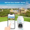 SOVMIKU CQ1A 2K Solar Security Camera, 9000mAh Battery, 2-Way Audio, Motion Detection, 360° View, Pan/Tilt, Color Night Vision