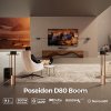 Ultimea Poseidon D80 Boom 7.1 Soundbar + 2 Pairs * Steady 300 Speaker Stands, Dolby Atmos, 500W Peak Power, APP Control, 10 Bands Equalizer Settings, 121 Preset EQ Matrices, Bluetooth 5.3