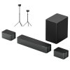 Ultimea Poseidon M4T 5.1 Soundbar + 1 Pair * Steady 300 Speaker Stands, Dolby Atmos, 450W Peak Power, Adjustable Surround Level