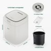 karfo UF006-EC Kitchen Composter, 2.5L Capacity, Single-Button Auto Operation, Turn Food Waste to Fertilizer for Plants, White
