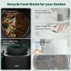 karfo UF006-EC Kitchen Composter, 2.5L Capacity, Single-Button Auto Operation, Turn Food Waste to Fertilizer for Plants, White