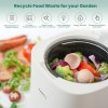 karfo UF006-EC Kitchen Composter, 2.5L Capacity, Single-Button Auto Operation, Turn Food Waste to Fertilizer for Plants, White