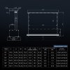 120 inch Motorized Floor Rising ALR Projection Screen for Ultra Short Throw Projector