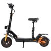 TWOFISH V5 MAX Electric Scooter with Seat, 800W Motor, 48V 18Ah Battery, Front 11 inch & Rear 10 inch Tires, 45km/h Max Speed, 45km Range, Front & Rear Disc Brake, Front & Rear Dual Suspension, LCD Display