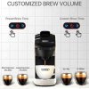 HiBREW H1A 4 IN 1 Expresso Coffee Machine Compatible with Dolce Gusto Ground Coffee - White