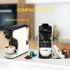 HiBREW H1A 4 IN 1 Expresso Coffee Machine Compatible with Dolce Gusto Ground Coffee - White