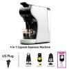 HiBREW H1A 4 IN 1 Expresso Coffee Machine Compatible with Dolce Gusto Ground Coffee - White
