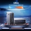 CHUWI UBox Mini PC, AMD Ryzen 5 7430U 6 Cores Max 4.3GHz, 16GB RAM 512GB SSD, Full-featured USB-C + HDMI + DP 4K Triple Display, WiFi 6 Bluetooth 5.2, 2*USB3.2, 2*USB2.0, 2*2.5G LAN, 1*Audio Jack