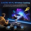 ETOE Starfish Plus Projector, Built-in Google TV, 140° Rotation, Native 1080p, 300 ANSI, 4K Decoding, WideVine L1, Touch Night Light, Automatic Keystone Correction & Auto Focus