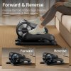 BOBORE KF5 Under Desk Elliptical Machine, Ellipse Leg Exerciser for Seniors, Quiet & Portable Electric Seated Eclipse Exercise Training Machine with Remote, 12 Speeds & Mute Function, Manual & Auto Mode - Black