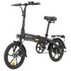 DYU A1F Pro Folding Electric Bike, 250W Motor, 36V 7.5Ah Battery, 16*1.75-inch Tire, 25km/h Max Speed, 40km Max Range, Front & Rear Disc Brakes, LCD Display