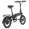 DYU A1F Pro Folding Electric Bike, 250W Motor, 36V 7.5Ah Battery, 16*1.75-inch Tire, 25km/h Max Speed, 40km Max Range, Front & Rear Disc Brakes, LCD Display