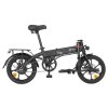 DYU A1F Pro Folding Electric Bike, 250W Motor, 36V 7.5Ah Battery, 16*1.75-inch Tire, 25km/h Max Speed, 40km Max Range, Front & Rear Disc Brakes, LCD Display