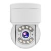 TALLPOWER C48 Outdoor WiFi Camera, HD 2K 4MP, Night Vision, 360° Pan Tilt, Motion Detection, IP65 Waterproof, 2-Way Audio, Tuya/Smart Life App - 2Pcs White