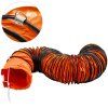 Ohybná pvc hadica 25FT pre 10 inch výfukový ventilátor a odsávač