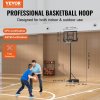 Basketbalový kôš so stojanom, výška 4-10 ft, 44 inch, kolieska