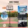 Basketbalový kôš so stojanom, výška 4-10 ft, 44 inch, kolieska