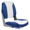 Lodné sedadlo 18.9" nízky chrbát, skladacie s pántom, penové čalúnenie