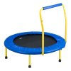 Mini trampolína pre deti 91.4 cm skladacia s penovým madlom 3+ rokov