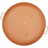 Miska na oheň 30-inch oceľová na drevo, s odtokom, madlá, hnedá