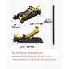 Nízkoprofilový hydraulický zdvihák 2.5 Ton, zdvih 85 mm-380 mm