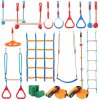 Prekážková dráha pre deti, 14 prekážok, 2×60 ft laná, nosnosť 500 lbs