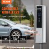 Prenosná nabíjačka ev typ 2, 16 A, 3.68 kW/11 kW, 7.5 m, IP66