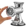 Ručný mlynček na mäso, 304 nerez, prisávka, svorka, 2 sitká, plnička