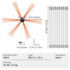 Sada na čistenie komína 10 m, 10 nylonových pružných prútov, 360° kefa
