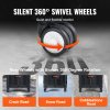 Skladací vozík 110 lbs, teleskopická rúčka, 4 otočné kolieska