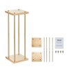 Stojan na kvety 4 ks zlatý kovový stĺp 31.5inch/80cm vysoký valcový